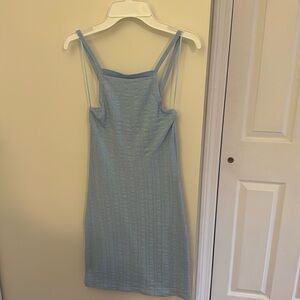 Zara blue knit dress